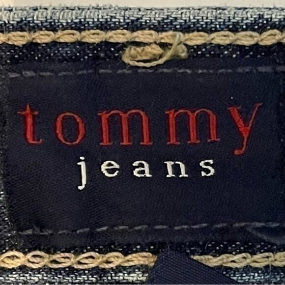 Tommy Jeans 100% Cotton Button Fly Boho Hippie Straight Leg Jeans Size 5 - Picture 7 of 11